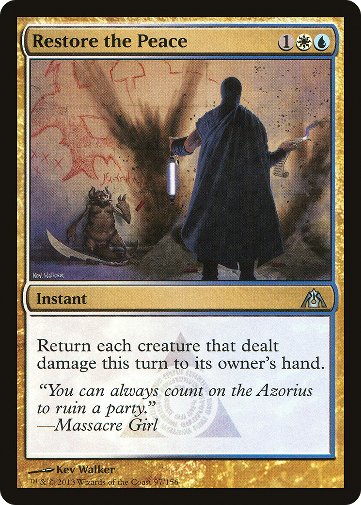 Restore the Peace (097) Foil - Dragon's Maze