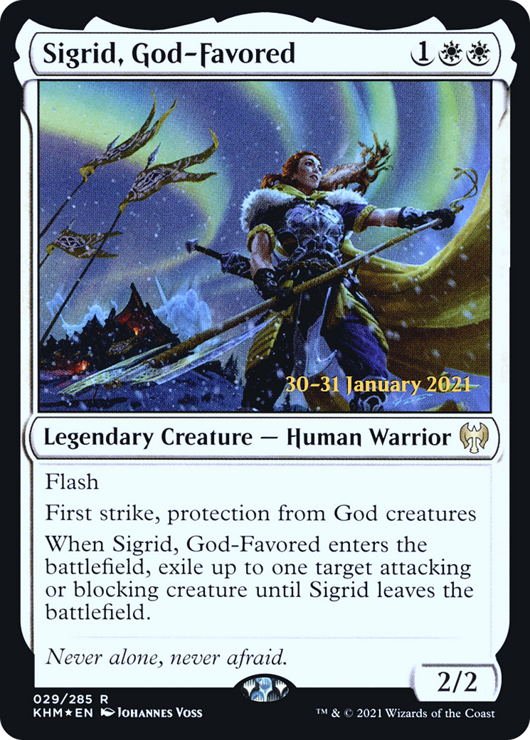 Sigrid, God-Favored (029) Foil - Kaldheim Promos