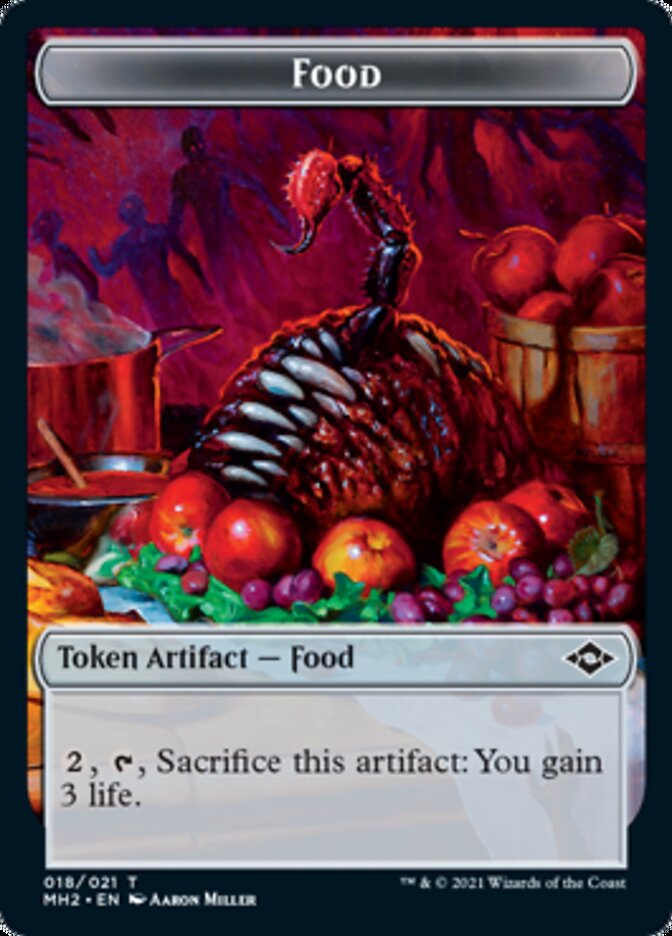 Crab // Food (18) Double-Sided Token [Modern Horizons 2 Tokens] | Silver Goblin