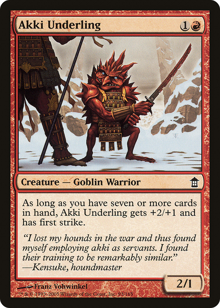 Akki Underling [Saviors of Kamigawa] Foil