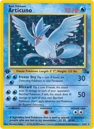 Articuno (2/62) [Fossil Unlimited] | Silver Goblin