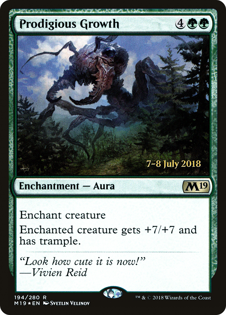 Prodigious Growth (194) Foil - Core Set 2019 Promos