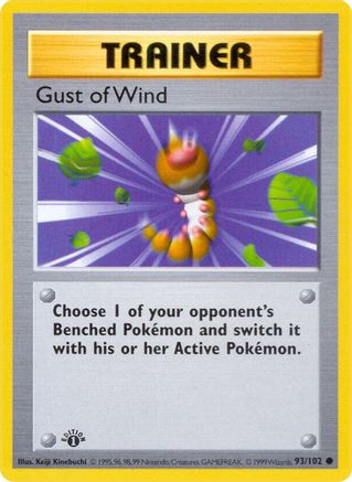 Gust of Wind (93/102) [Base Set Shadowless Unlimited] | Silver Goblin