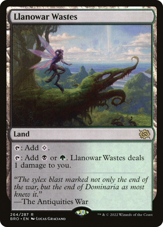 Llanowar Wastes [The Brothers' War] Foil