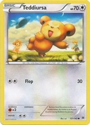 Teddiursa (121/162) [XY: BREAKthrough] Reverse Holofoil