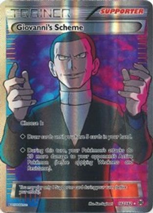 Giovanni's Scheme (Full Art) (162) Holofoil - XY  BREAKthrough