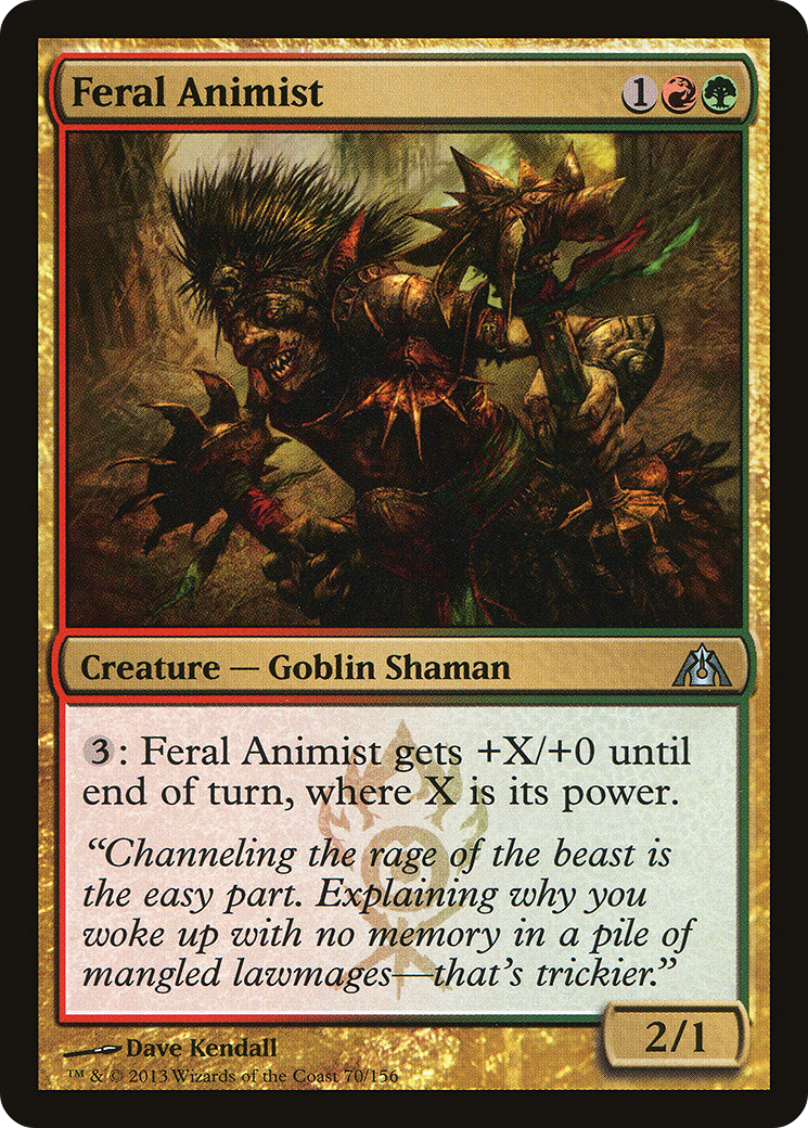 Feral Animist (070) Foil - Dragon's Maze
