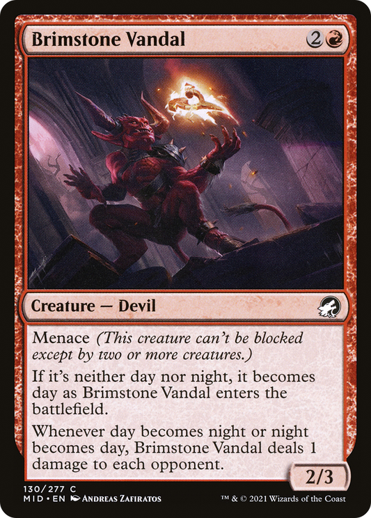 Brimstone Vandal (130) Foil - Innistrad: Midnight Hunt