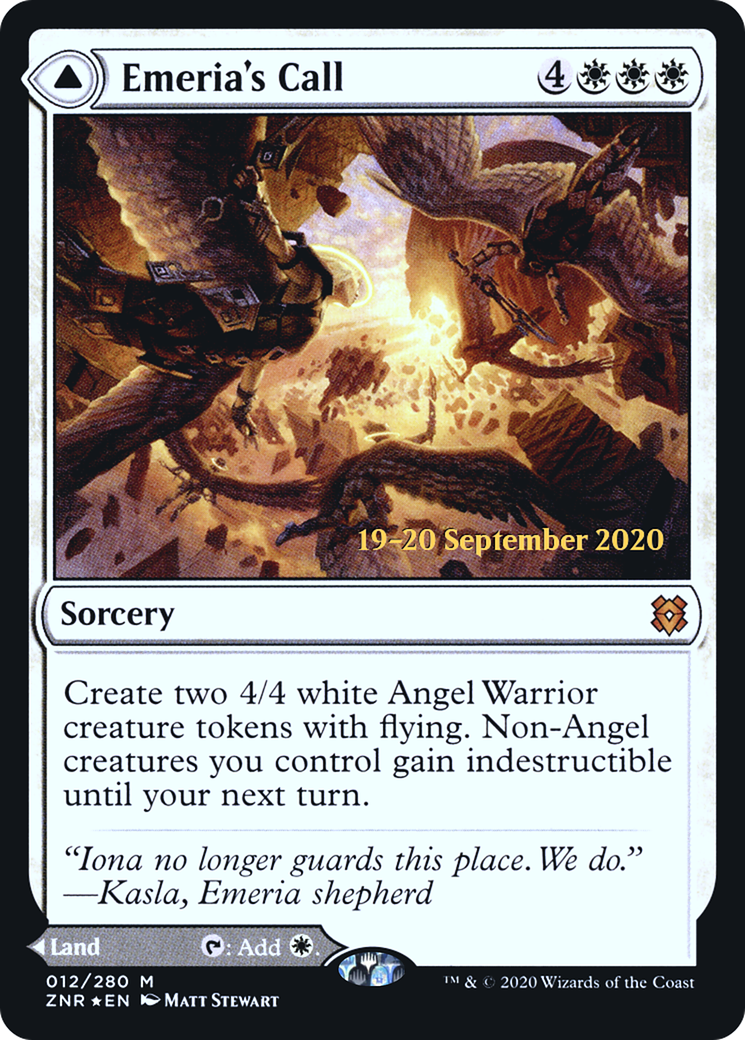 Emeria's Call // Emeria, Shattered Skyclave (12s) Foil - Zendikar Rising Promos