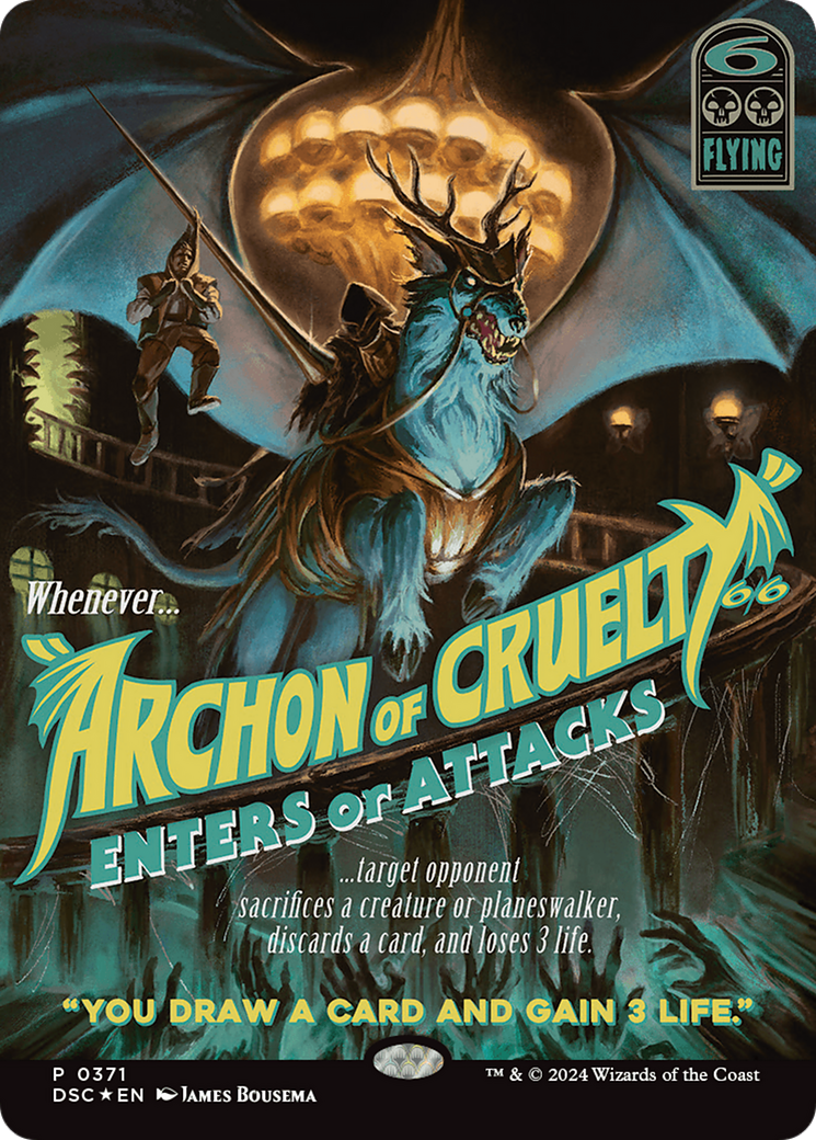 Archon of Cruelty (Showcase) [Duskmourn: House of Horror Commander] Foil