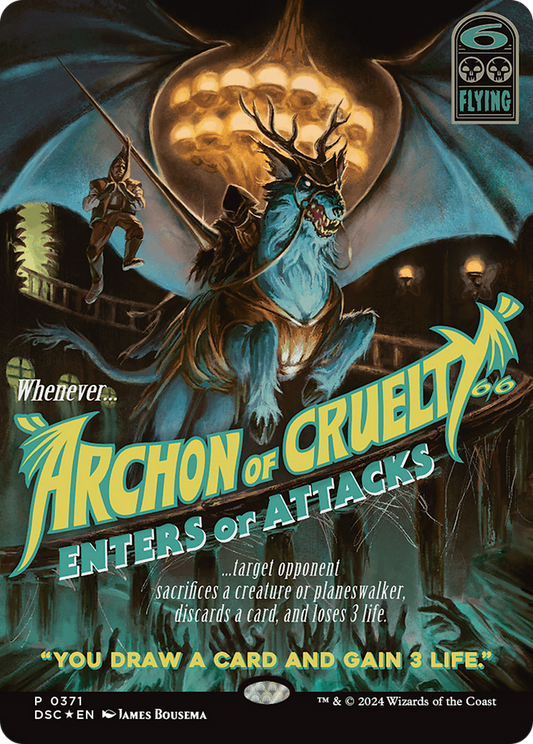 Archon of Cruelty (Showcase) [Duskmourn: House of Horror Commander] Foil