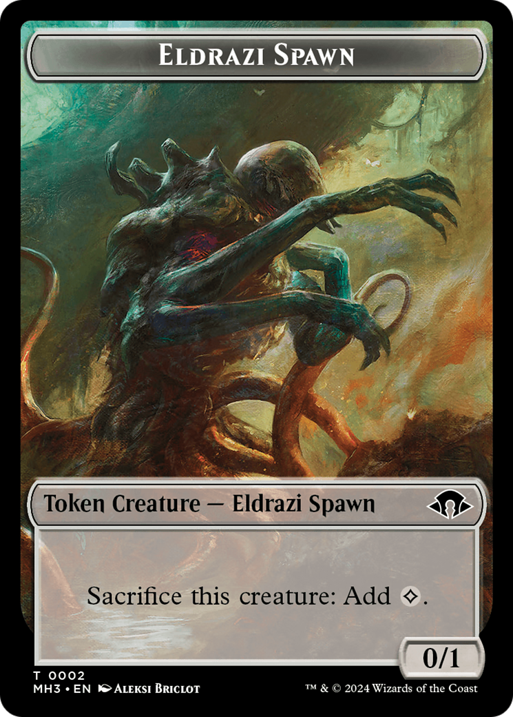 Eldrazi Spawn // Zombie Army Double-Sided Token [Modern Horizons 3 Tokens] | Silver Goblin