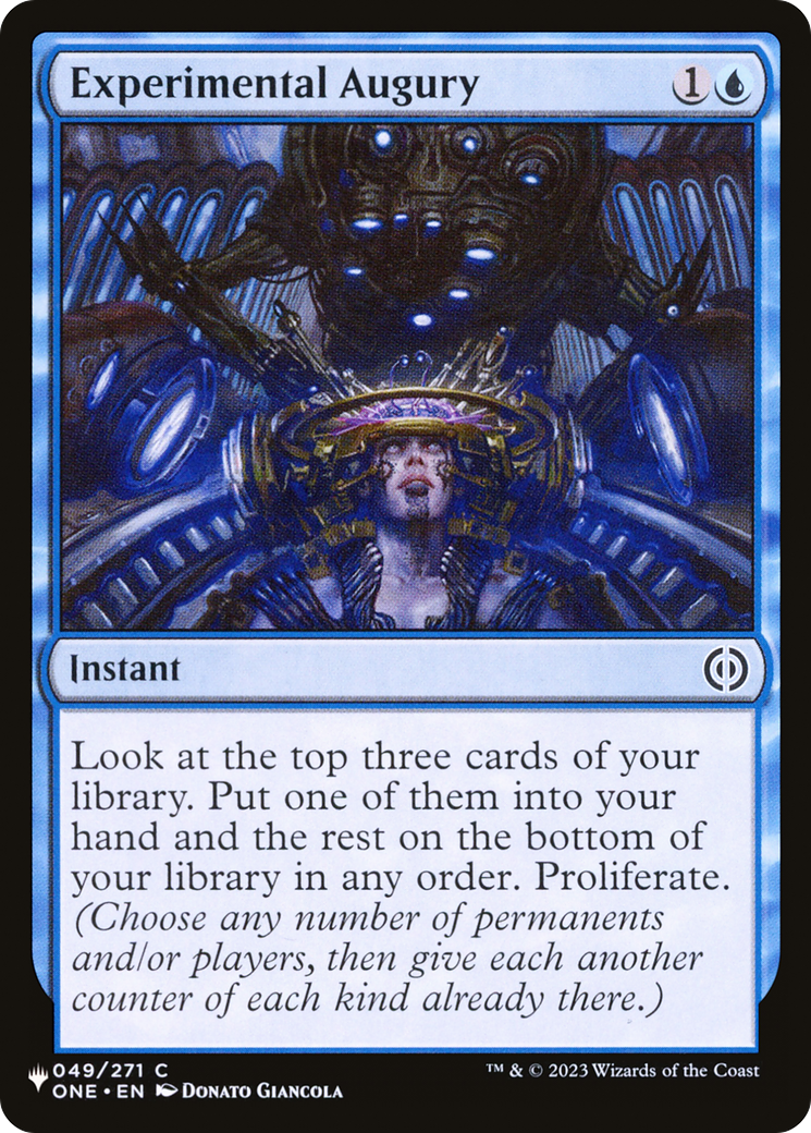 Experimental Augury (ONE-49) - The List