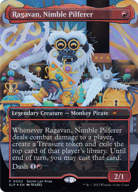 Ragavan, Nimble Pilferer (Borderless) [Secret Lair Showdown]