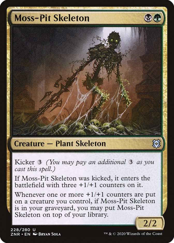 Moss-Pit Skeleton [Zendikar Rising] | Silver Goblin