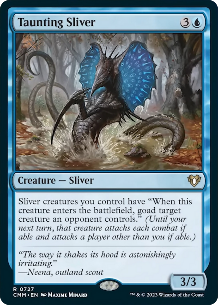Taunting Sliver [Commander Masters] | Silver Goblin