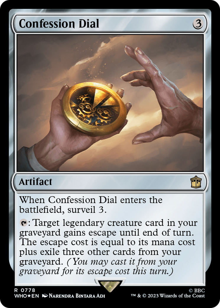 Confession Dial (Surge Foil) [Doctor Who] | Silver Goblin