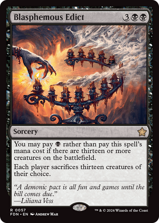 Blasphemous Edict [Foundations] Foil