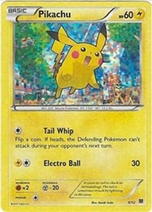 Pikachu - 6/12 (6) Holofoil - McDonalds Promos 2015
