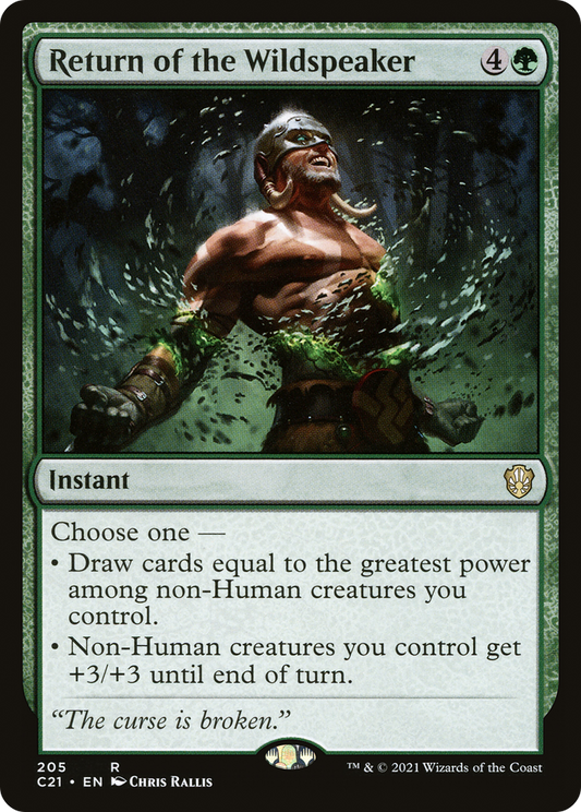 Return of the Wildspeaker (205) - Commander 2021