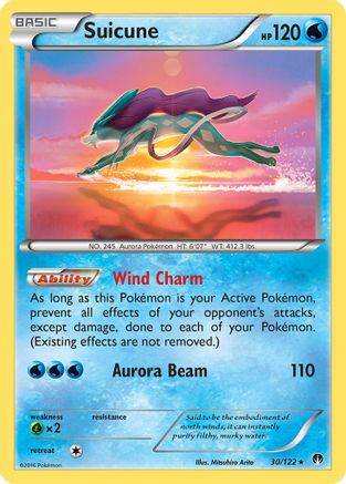 Suicune (30) Reverse Holofoil - XY  BREAKpoint