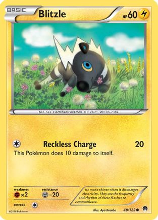 Blitzle (48/122) [XY: BREAKpoint] Reverse Holofoil