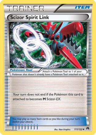 Scizor Spirit Link (111) Reverse Holofoil - XY  BREAKpoint