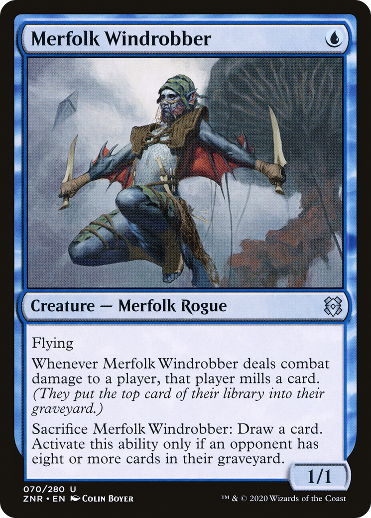 Merfolk Windrobber (070) - Zendikar Rising