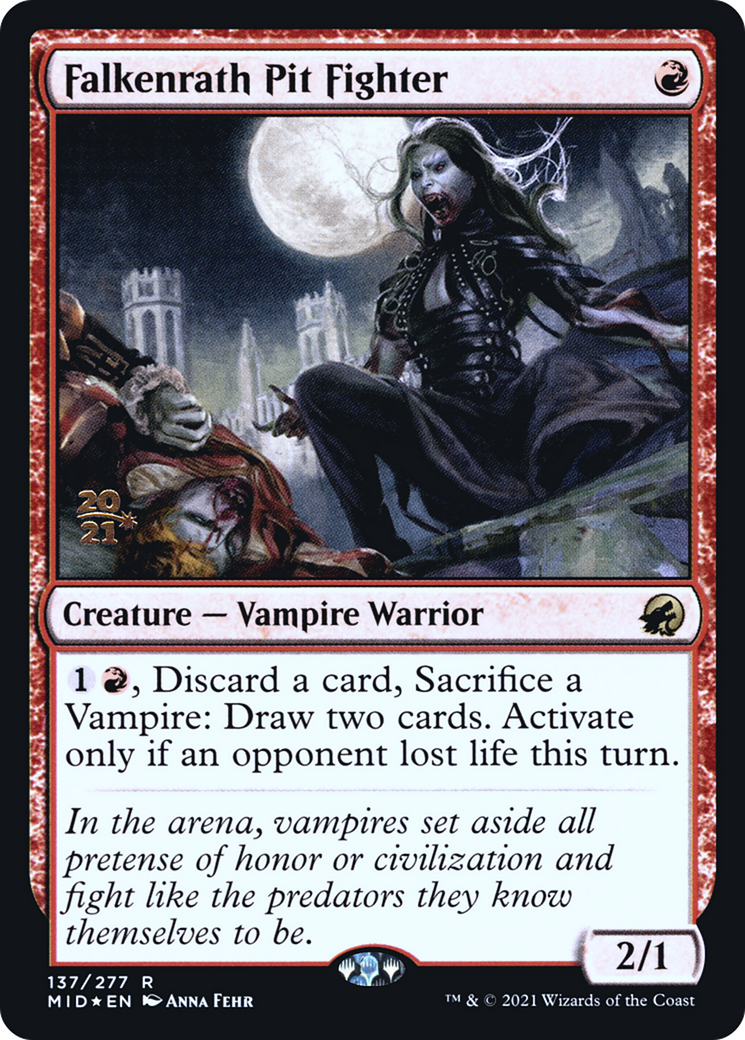 Falkenrath Pit Fighter (137s) Foil - Innistrad: Midnight Hunt Promos