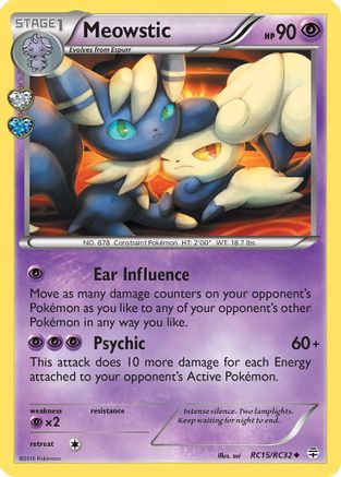Meowstic (RC15) Holofoil - Generations Radiant Collection
