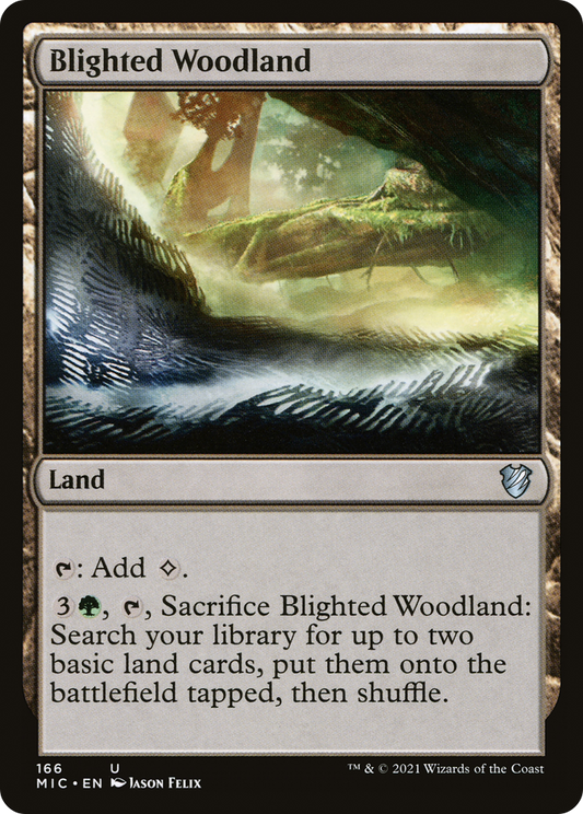 Blighted Woodland (166) - Midnight Hunt Commander