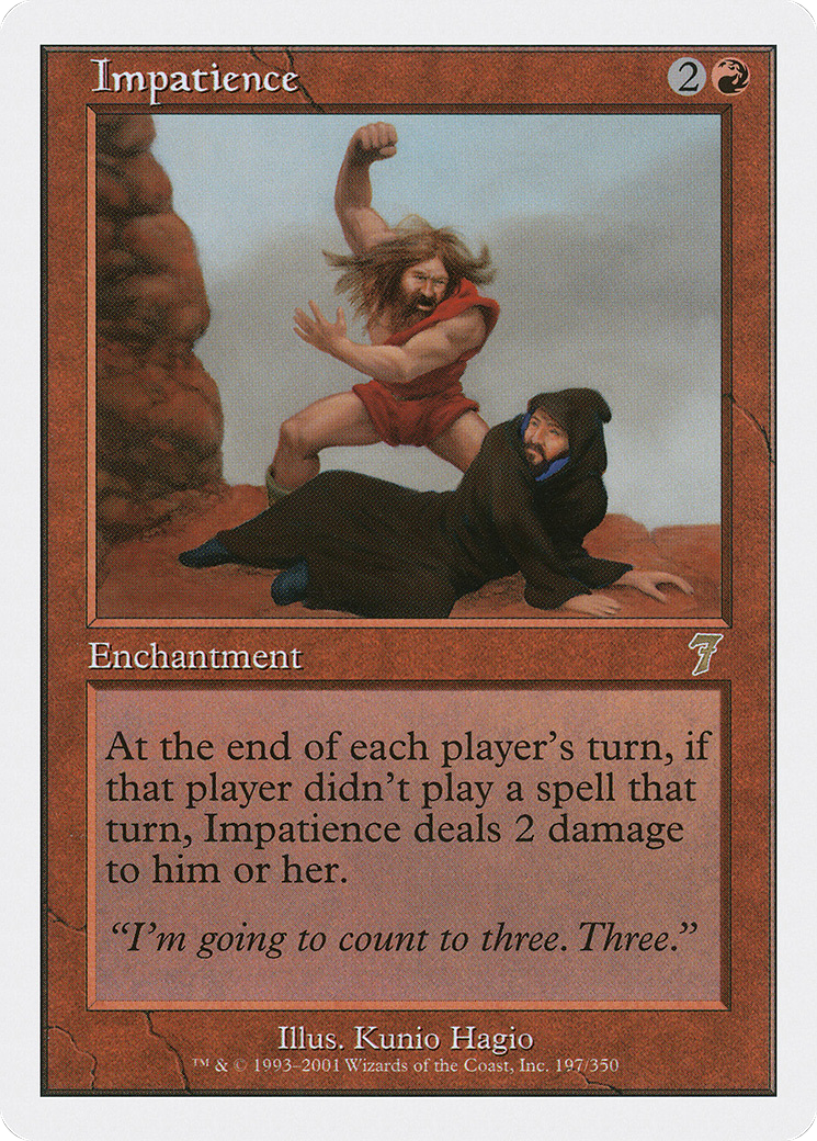 Impatience (197) Foil - Seventh Edition