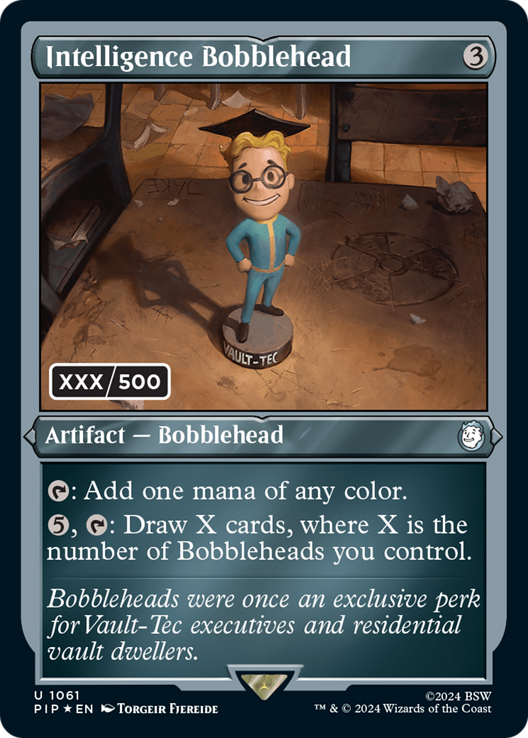 Intelligence Bobblehead (Serial Numbered) (1061) Foil - Fallout