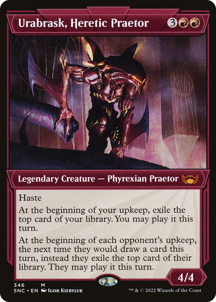 Urabrask, Heretic Praetor (Showcase Art Deco) [Streets of New Capenna]
