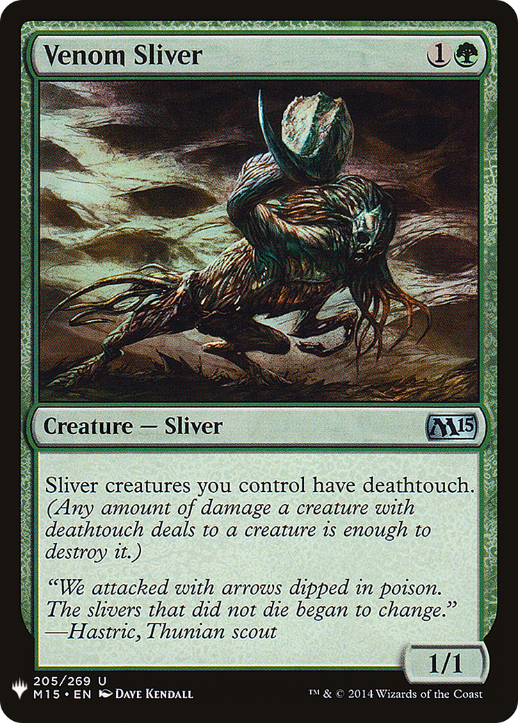Venom Sliver (M15-205) - The List