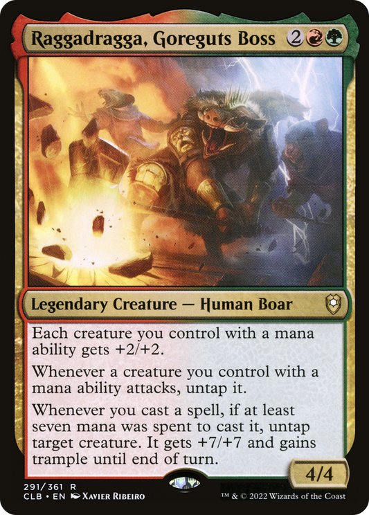 Raggadragga, Goreguts Boss (291) Foil - Commander Legends: Battle for Baldur's Gate