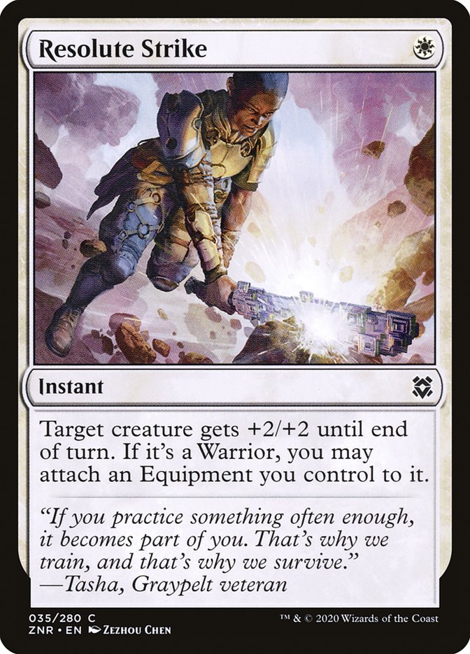 Resolute Strike [Zendikar Rising] | Silver Goblin