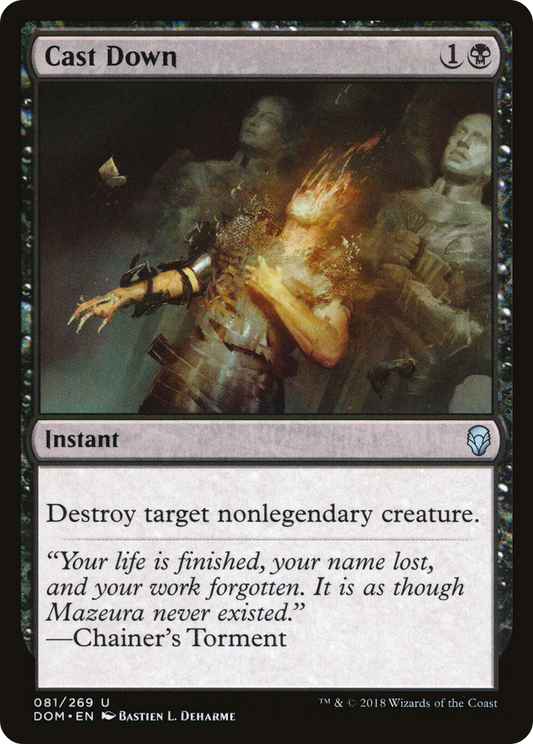 Cast Down [Dominaria] Foil
