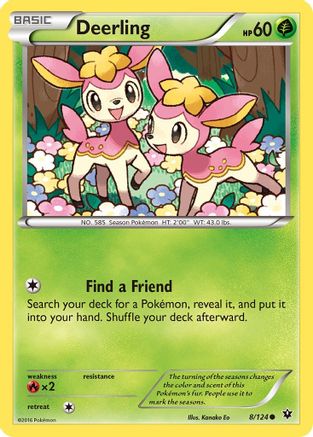 Deerling (8) - XY  Fates Collide