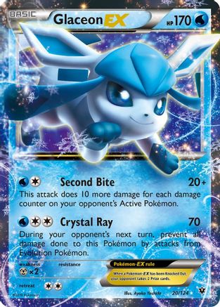 Glaceon EX (20) Holofoil - XY  Fates Collide