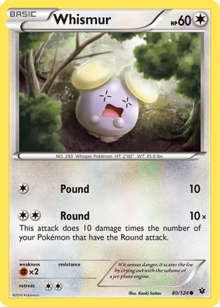 Whismur (80/124) [XY: Fates Collide] Reverse Holofoil