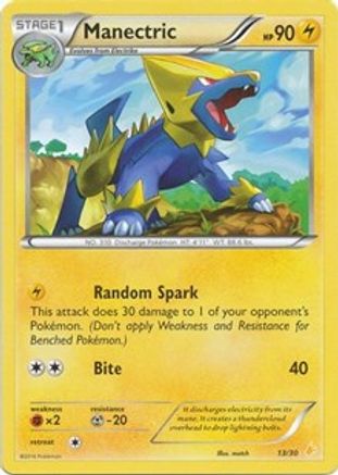 Manectric (13) (13) - XY Trainer Kit Pikachu Libre & Suicune