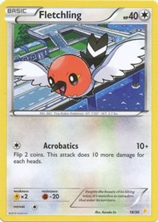 Fletchling (16) - XY Trainer Kit Pikachu Libre & Suicune