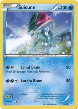 Suicune (14 - Non-Holo) (14) - XY Trainer Kit Pikachu Libre & Suicune