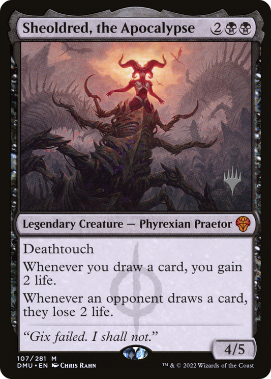 Sheoldred, the Apocalypse (Promo Pack) [Dominaria United Promos] Foil