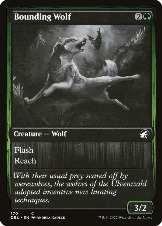 Bounding Wolf (170) Foil - Innistrad: Double Feature
