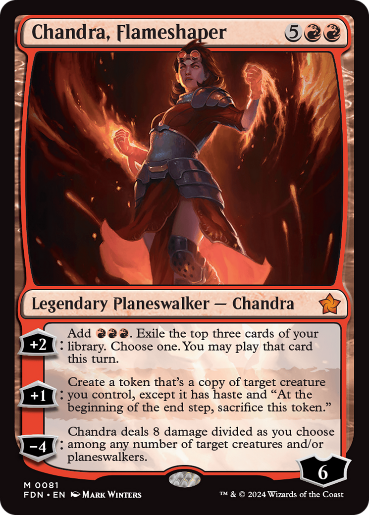 Chandra, Flameshaper [Foundations] | Silver Goblin