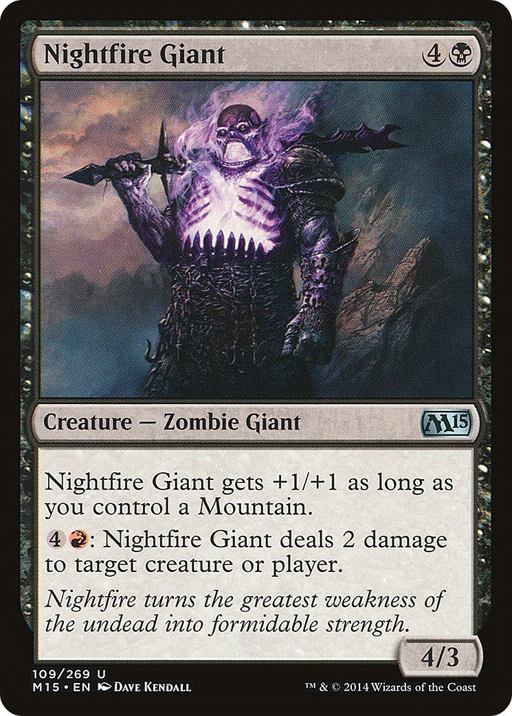 Nightfire Giant (109) Foil - Magic 2015