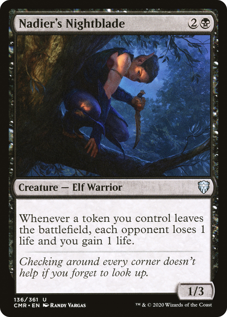 Nadier's Nightblade (136) Foil - Commander Legends
