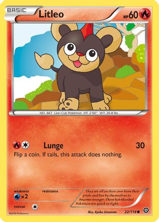 Litleo (22) - XY  Steam Siege